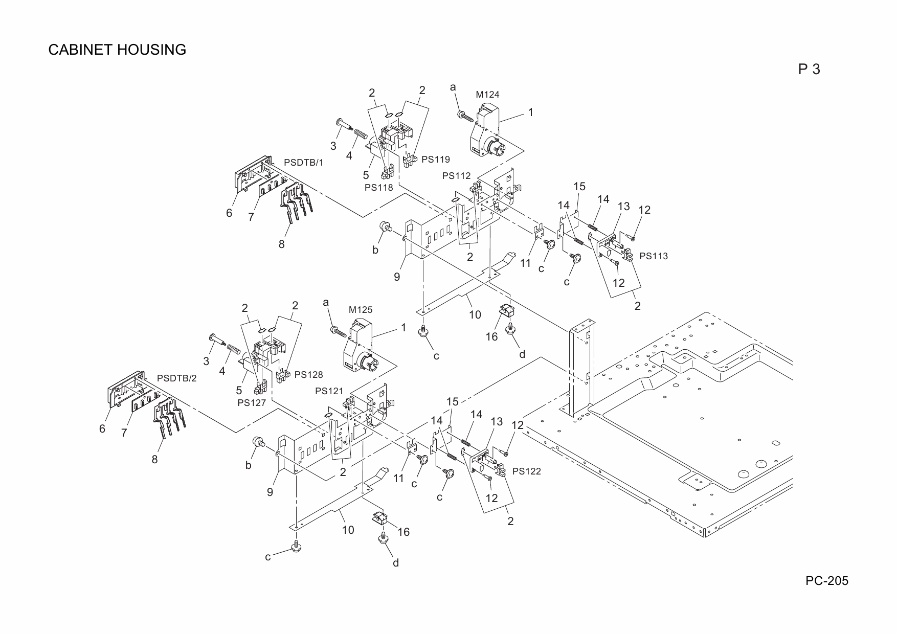 Konica-Minolta Options PC-205 A09300CParts Manual-2